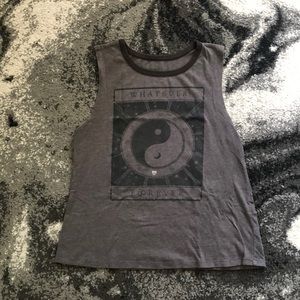 Whatever, Forever graphic tank top